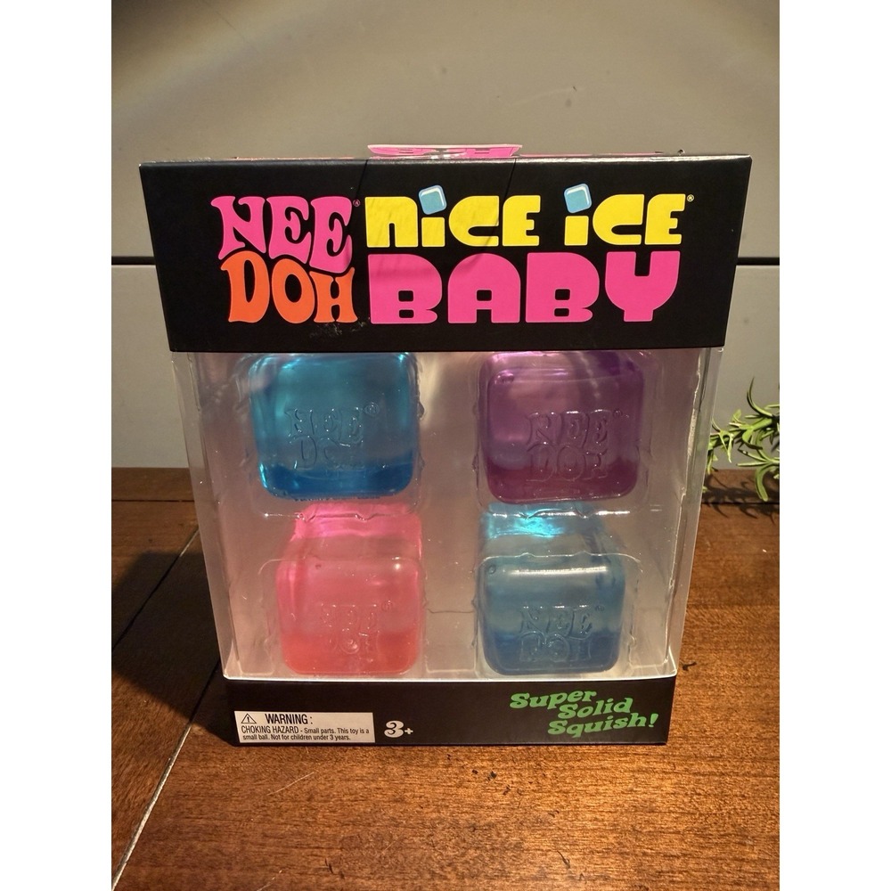 NeeDoh Nice ICE Baby 4 pack, Set of 4 BRAND NEW SEALED Ships TODAY! Grad Gift!